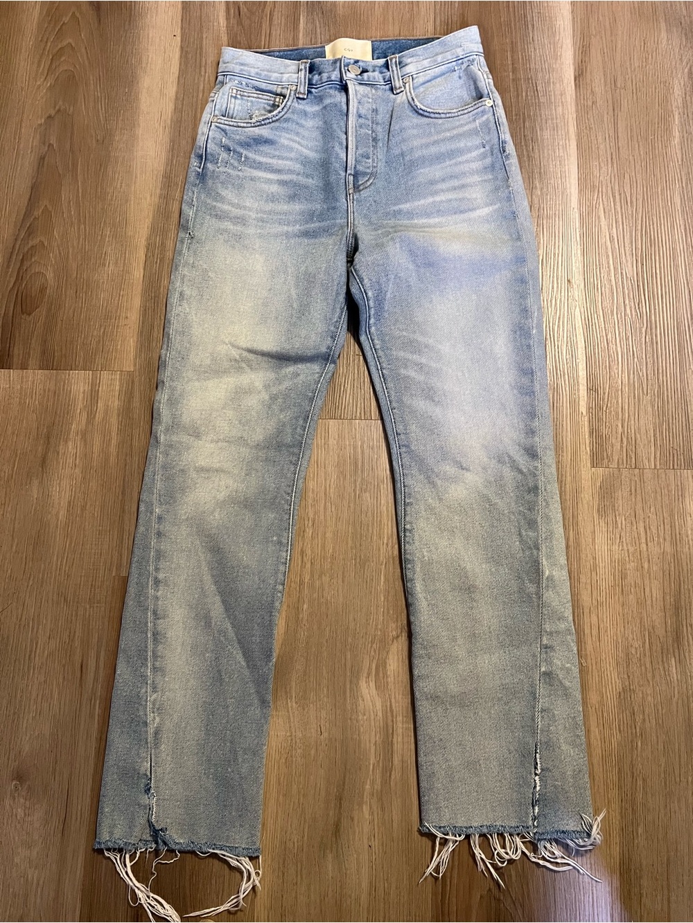 CQY Light Blue Womens Straight Fit Jeans Sz 25